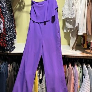 Lauren by Ralph Lauren One Shoulder  Jumpsuit Size 2P